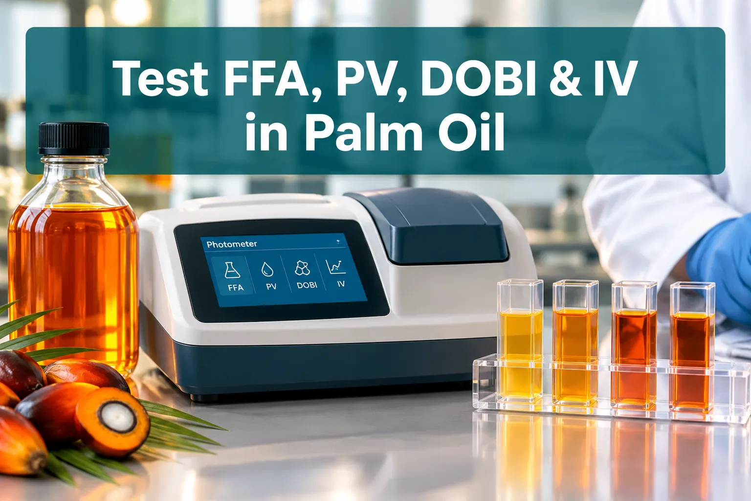 How to Test FFA, Peroxide Value, DOBI & Iodine Value in Palm Oil Using CDR PalmOilTester (1)